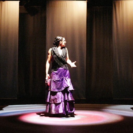 Ana Luiza Alkimim, Fernanda Maia e Viviana Rocha. A Rua do Inferno, de Antonio Onetti, 2008. Foto: Luiz Henrique Sá.