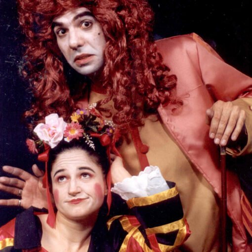 Claudia Ventura e Alexandre Dantas. O jogo do amor, de Marivaux, 1998. Foto: Murah Azevedo