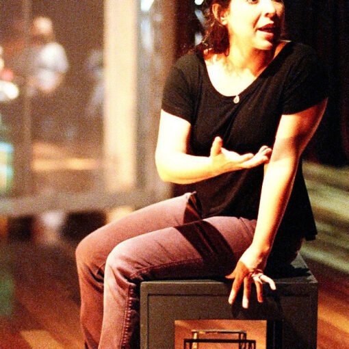 Priscila Amorim. A filha do teatro, de Luís Augusto Reis, 2008. Foto: Luiz Henrique Sá.