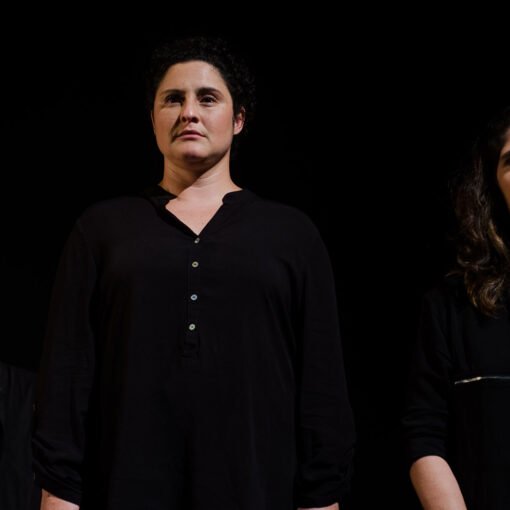 Marcos França, Fernanda Maia e Priscila Amorim. Casa da morte, de Fermín Cabal, 2014. Foto: Ellena Stellet.