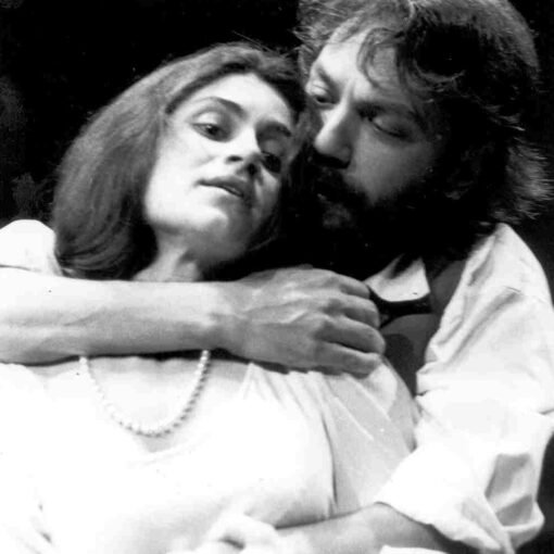 Helena Varvaki e Dudu Sandroni. Quando nós os mortos despertarmos, de Henrik Ibsen, 1991. Foto: Guga Melgar