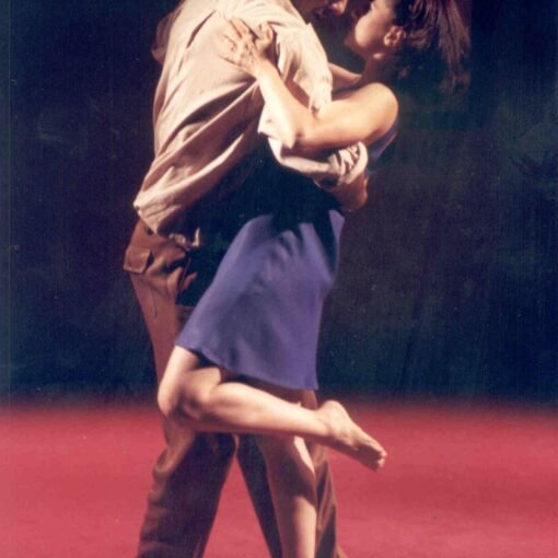 Alexandre Dantas e Claudia Ventura. A serpente, de Nelson Rodrigues, 1998. Foto: Guga Melgar