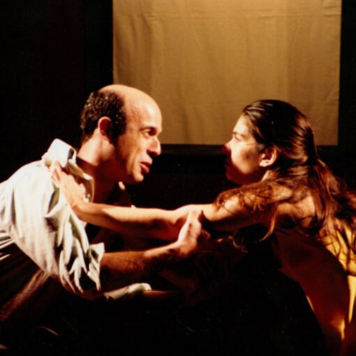 Marcos França e Priscila Amorim. A serpente, de Nelson Rodrigues, 1998. Foto: Guga Melgar