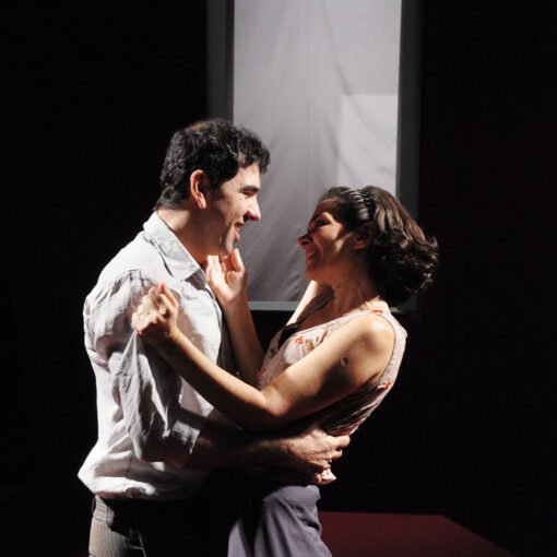 Alexandre Dantas e Priscila Amorim. A Serpente, de Nelson Rodrigues, 2012. Foto: Luiz Henrique Sá