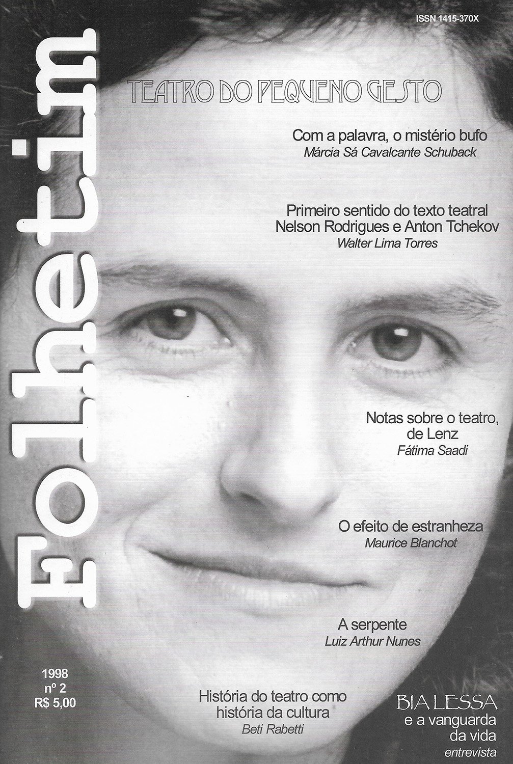 Folhetim 2 Teatro do Pequeno Gesto